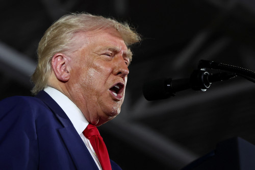 Trump says ‘be patient’ as US economy contracts on tariff disruption