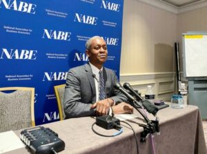 Exclusive-Fed’s Bostic sees two rate cuts, soft landing next year